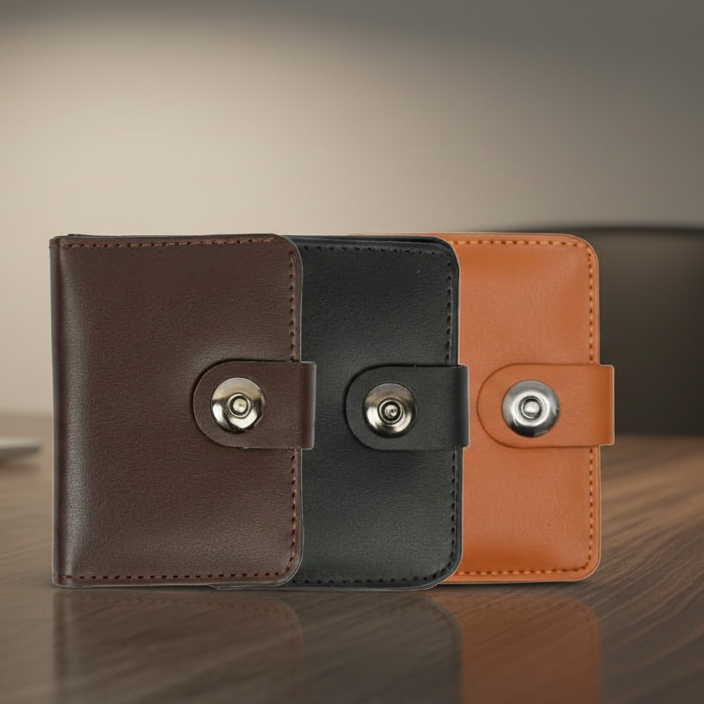 Men’s Premium Leather Wallet – Pack of 3 | Slim, Stylish & Durable Wallets for Daily Use, Travel & Gifts