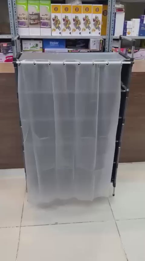 6 Layer Dustproof Indoor Shoe Rack - Home Accessory Designed For Footwear Storage And Organization Routine