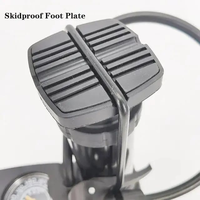 High Pressure Heavy-Duty Foot Air Pump with Pressure Gauge for Bicycle, Ball, Scooter & Inflatable Toys