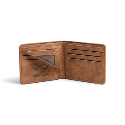 M-Design Soft Leather Bifold Wallet for Men | 6 Card Slots | Dual Cash Compartments | Compact Pocket Wallet