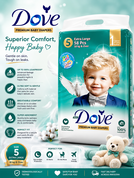 Dove Premium Baby Diapers – Gentle Care for Your Little One