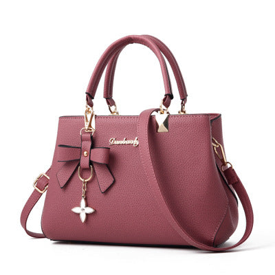 Black OU Leather Women's Shoulder Bag