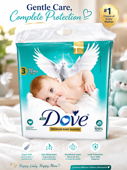 Dove Premium Baby Diapers – Gentle Care for Your Little One