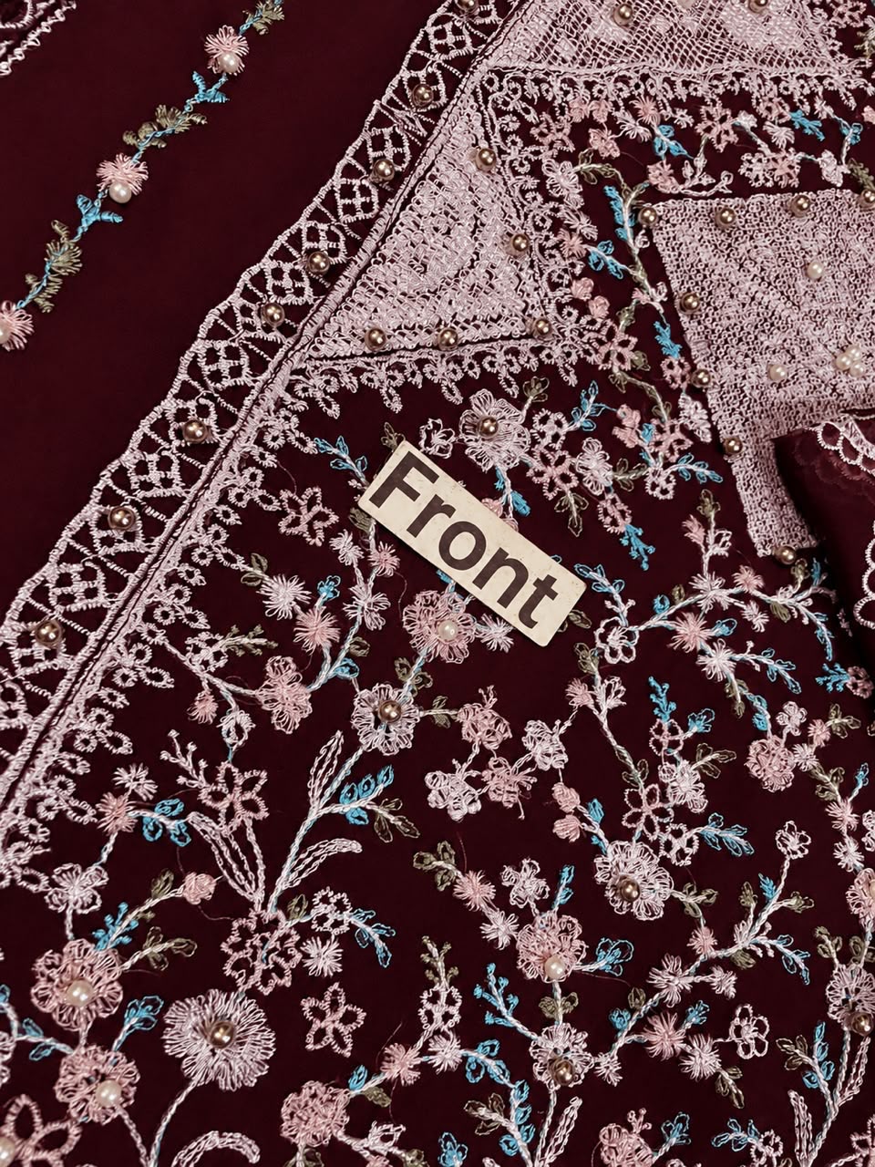 BIN ILYAS CROSS STICH LUXURY CHIFOON EMBROIDERED