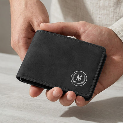 M-Design Soft Leather Bifold Wallet for Men | 6 Card Slots | Dual Cash Compartments | Compact Pocket Wallet