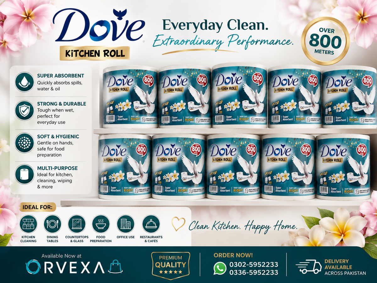 Dove Kitchen Tissue Roll – Perfect for Home & Office Use